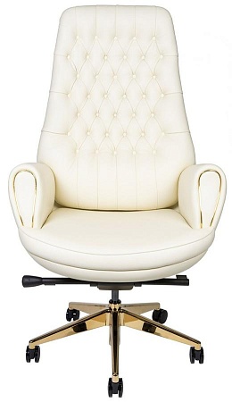 Кресло офисное Моцарт 9132 white leather