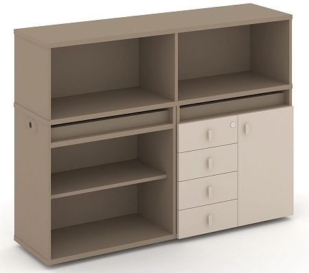 Набор №7. Тумба двойная + низкая надставка ES.NB.2N-7