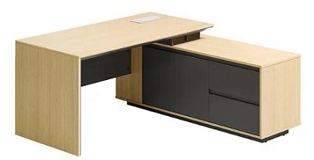 Стол руководителя на опорной сервисной тумбе DR84R-2.180160