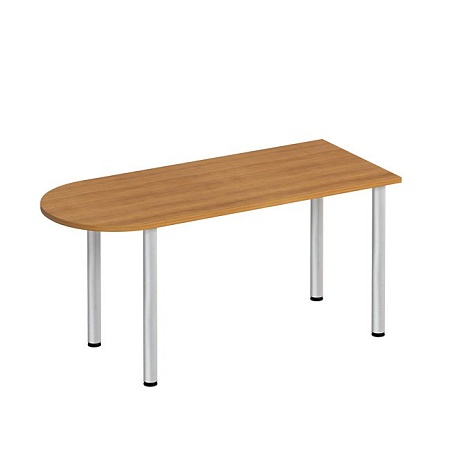 Стол письменный полукруглый на хромированных опорах ФР 2102