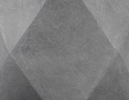 Кашпо TREEZ ERGO Rombo Низкая чаша-многогранник Светло-серый камень д-58, в-28 см