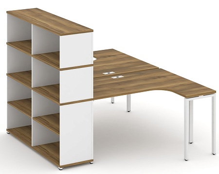 Рабочая станция с опорным стеллажом с надставкой высокой CN.DSA-207