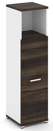 Шкаф одна узкая секция, 4 ниши ( фасад ЛДСП, 3 ниши ) CN.STU-413 B/W