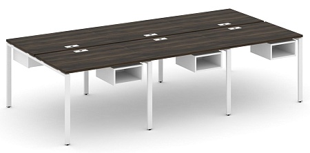 Рабочая станция двухсторонняя с подвесными тумбами на 6 мест CN.DRS-141