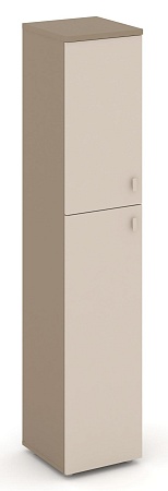 Шкаф высокий узкий левый (1 средний фасад ЛДСП + 1 низкий ЛДСП) ES.SU-1.8(L)