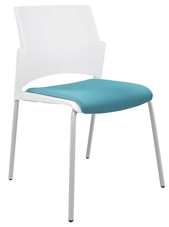 RESTART Стул, каркас Серый, Пластик Белый ЦБ-00014014