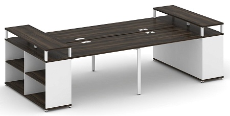 Рабочая станция с опорными стеллажами с верхними горизонтами CN.DRS-250