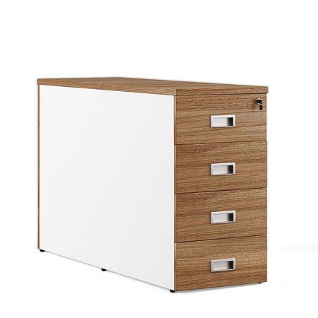 Тумба приставная для сдвоенной столешницы, 4 ящика TES284312