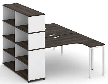 Рабочая станция с опорным стеллажом с надставкой высокой CN.DSA-207