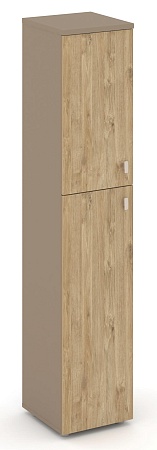 Шкаф высокий узкий левый (1 средний фасад ЛДСП + 1 низкий ЛДСП) ES.SU-1.8(L)