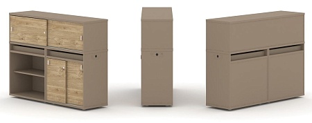 Набор №10. Тумба двойная + низкая надставка ES.NB.2N-10