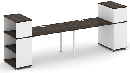 Рабочая станция с опорными стеллажами с надставкой низкой CN.ORS-210