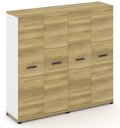 Шкаф две широкие секции, 4 ниши (4 фасада ЛДСП, 4 ниши) CN.STS-426 B/W