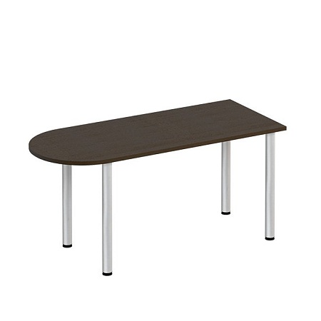 Стол письменный полукруглый на хромированных опорах ФР 2102