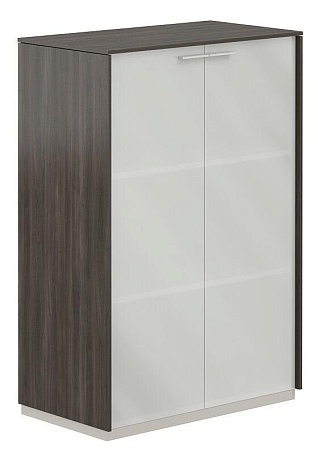 Шкаф средний со стеклом мат. NZ-0335
