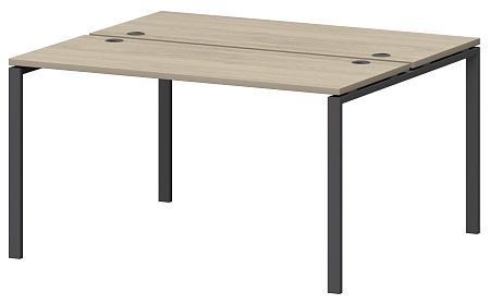 Бенч двойной на металлокаркасе СМС2-П-10К.120.Пр25