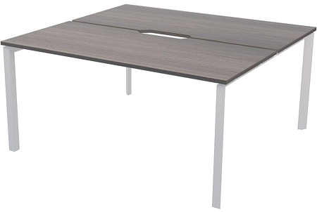 Бенч двойной на 2 рабочих места на металлокаркасе НТМП.П.Б2-120