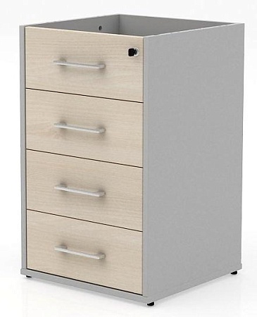 Тумба приставная с центральным замком без топа ТН524Т/1