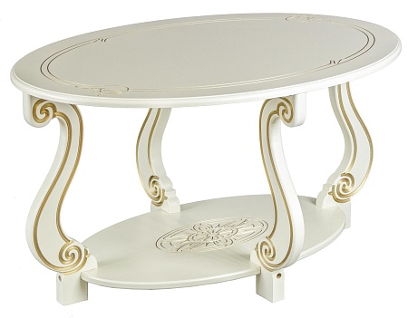 Журнальный столик Овация М (Слоновая кость)