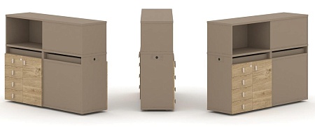 Набор №16. Тумба двойная + низкая надставка ES.NB.2N-16