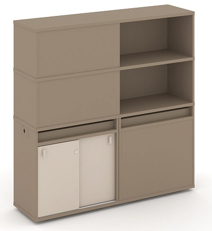 Набор №20. Тумба двойная + высокая надставка ES.NB.2V-20