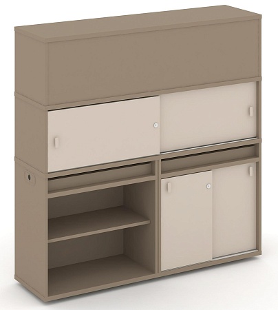 Набор №15. Тумба двойная + высокая надставка ES.NB.2V-15