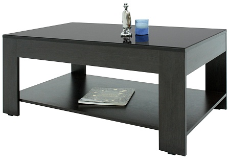 Журнальный столик BeautyStyle 26 (Венге/Черное сте...