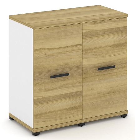 Шкаф две узкие секции, 2 ниши (2 фасада ЛДСП в раме, 2 ниши) CN.STU-223 B/W