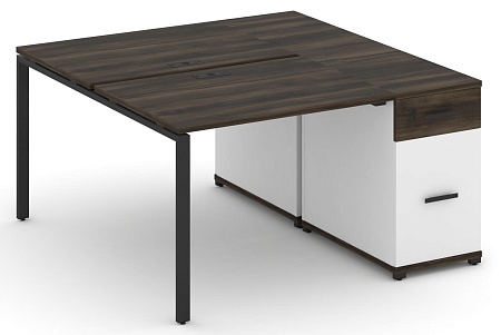 Рабочая станция с одной опорной тумбой CN.DRS-405 B/W