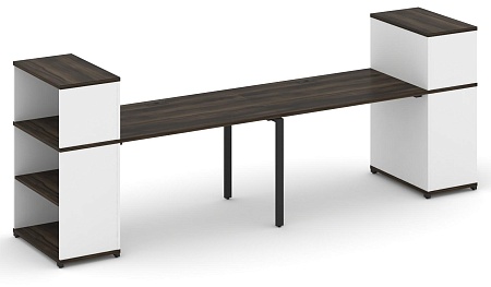 Рабочая станция с опорными стеллажами с надставкой низкой CN.ORS-210