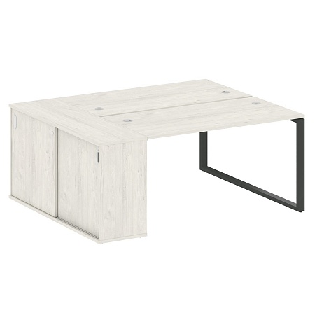 Рабочая станция на О-образном м/к с опорным шкафом-купе БО.РС-СШК-1.3