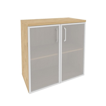 Шкаф низкий широкий (2 низких фасада стекло в раме) O.ST-3.2R