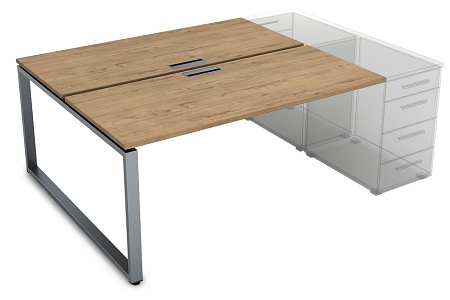 Стол системы Бенч, сдвоенный, на 2 рабочих места  СТБ-О.974