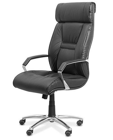 Кресло для руководителя (хром. подлокотники) Olimpxhrom2