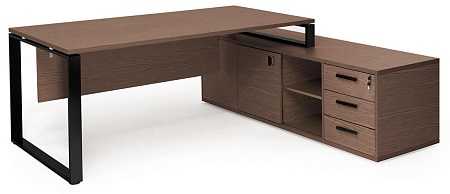 EXE Стол на оп.тумбе L209 черн 101 105 WAL 09