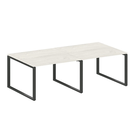 Переговорный стол (2 столешницы) на О-образном м/к БО.ПРГ-2.2