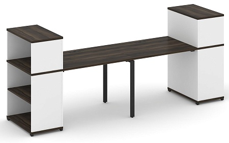 Рабочая станция с опорными стеллажами с надставкой низкой CN.ORS-209