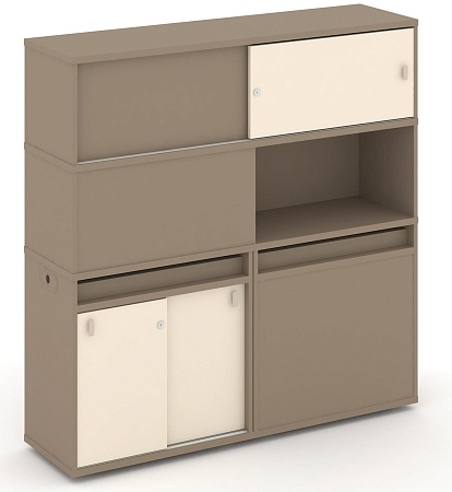 Набор №32. Тумба двойная + высокая надставка ES.NB.2V-32