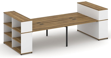 Рабочая станция с опорными стеллажами с надставкой низкой CN.DRS-255