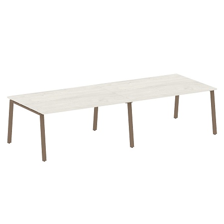 Переговорный стол (2 столешницы) на А-образном м/к БА.ПРГ-2.4