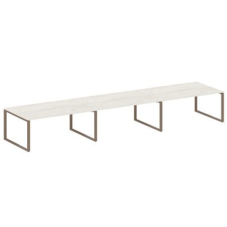 Переговорный стол (3 столешницы) на О-образном м/к БО.ПРГ-3.5