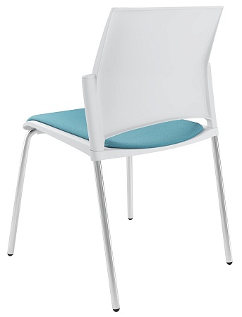 RESTART Стул, каркас Хром, Пластик Белый ЦБ-00011279