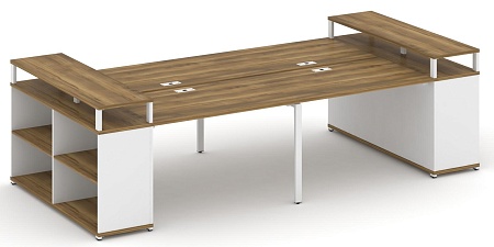 Рабочая станция с опорными стеллажами с верхними горизонтами CN.DRS-250