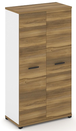 Шкаф две широкие секции, 4 ниши (2 фасада ЛДСП, 4 ниши) CN.STS-416 B/W