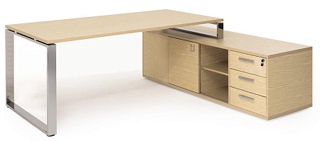 EXE Стол на оп.тумбе L209 хром  101 105 WAL 07