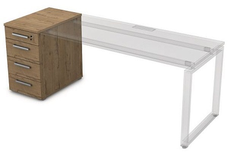 Тумба приставная с ящиками 9Т.012