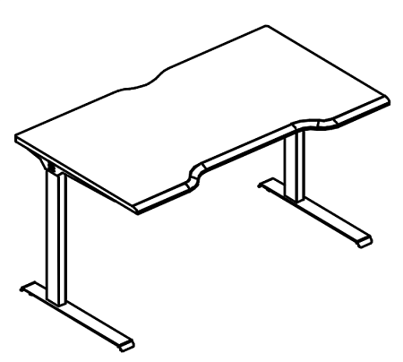 Стол эргономичный  МР А2 026.04