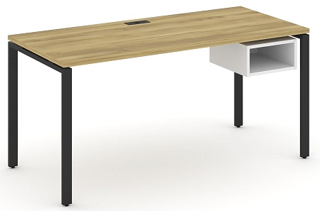 Стол рабочий с подвеснй тумбой м одной открытой нишей CN.SP-104