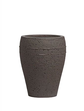 Кашпо Treez Ergo Nero Амфора Чёрный туф в-50 см, д-40 см