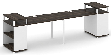 Рабочая станция с опорными стеллажами с верхними горизонтами CN.ORS-206